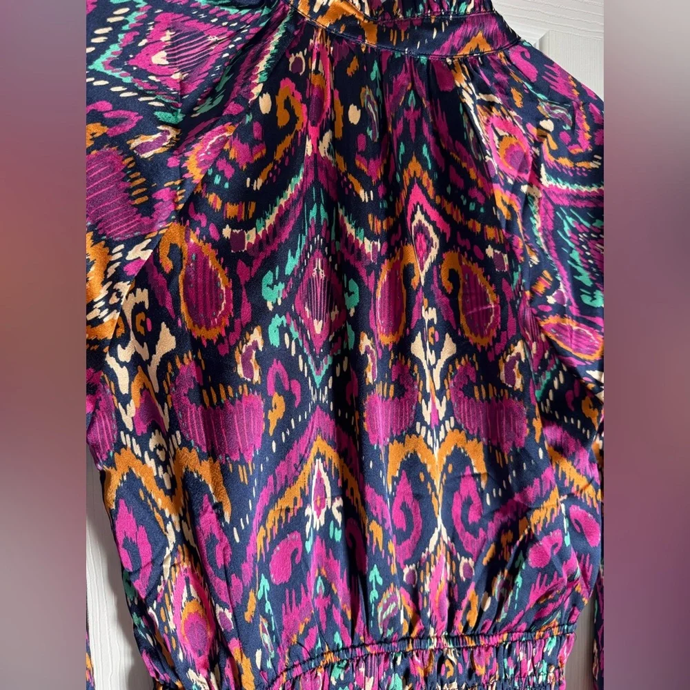 Multicolor Patterned Dress - Picture 10 of 11